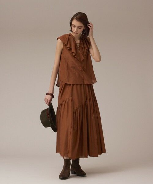GRACE CONTINENTAL / グレースコンチネンタル シャツ・ブラウス | コットンシルクカフタントップ | 詳細1