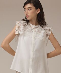 GRACE CONTINENTAL / グレースコンチネンタル シャツ・ブラウス | パターンレースカラーブラウス