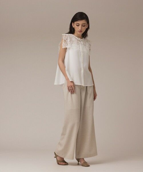 GRACE CONTINENTAL / グレースコンチネンタル シャツ・ブラウス | パターンレースカラーブラウス | 詳細1