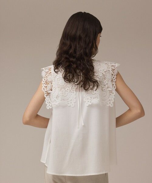 GRACE CONTINENTAL / グレースコンチネンタル シャツ・ブラウス | パターンレースカラーブラウス | 詳細4