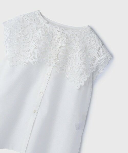 GRACE CONTINENTAL / グレースコンチネンタル シャツ・ブラウス | パターンレースカラーブラウス | 詳細7