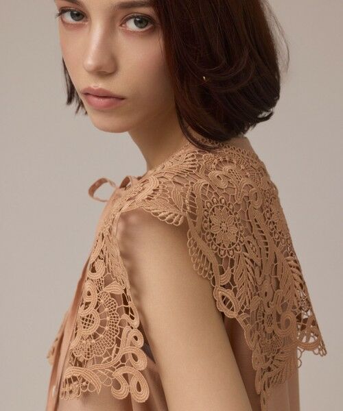 GRACE CONTINENTAL / グレースコンチネンタル シャツ・ブラウス | パターンレースカラーブラウス | 詳細15