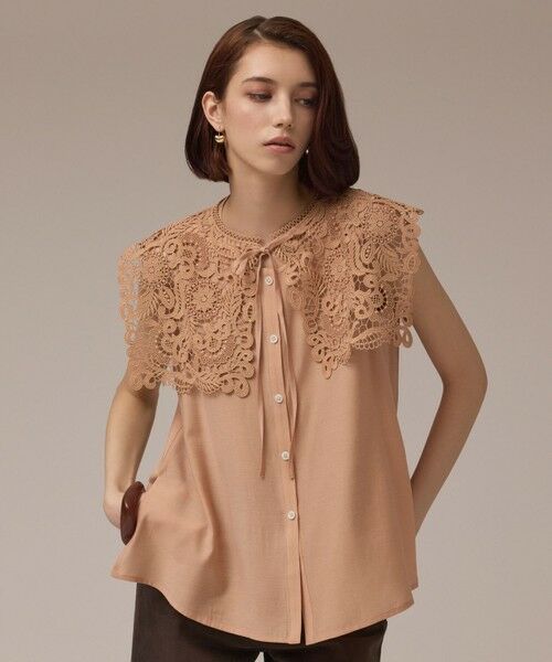 GRACE CONTINENTAL / グレースコンチネンタル シャツ・ブラウス | パターンレースカラーブラウス | 詳細10