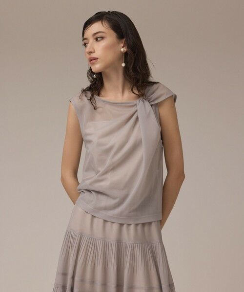 GRACE CONTINENTAL / グレースコンチネンタル シャツ・ブラウス | オーガンドレープトップ | 詳細4