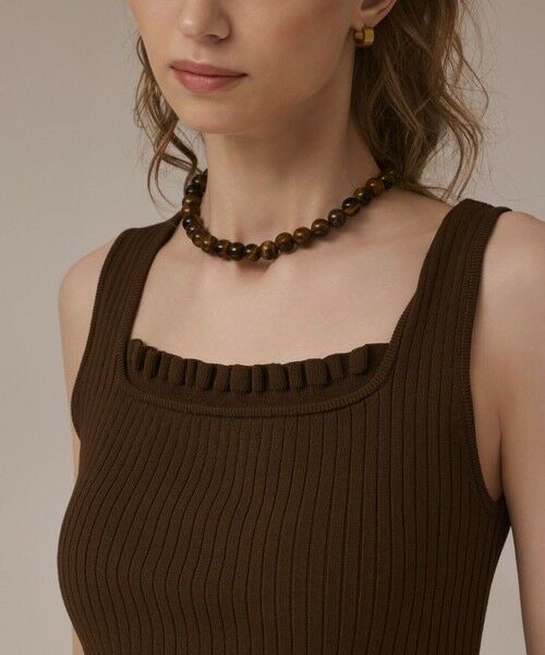 GRACE CONTINENTAL / グレースコンチネンタル その他トップス | リブフリルニットトップ | 詳細4