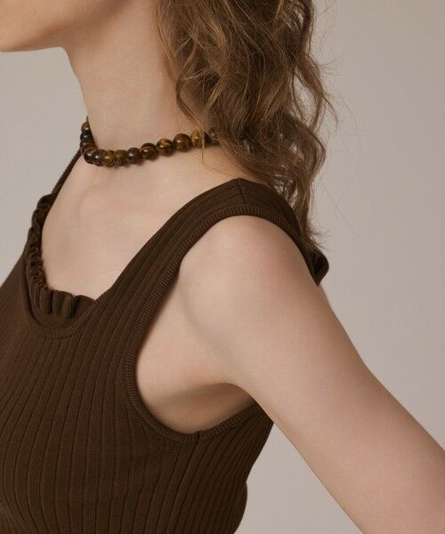 GRACE CONTINENTAL / グレースコンチネンタル その他トップス | リブフリルニットトップ | 詳細5