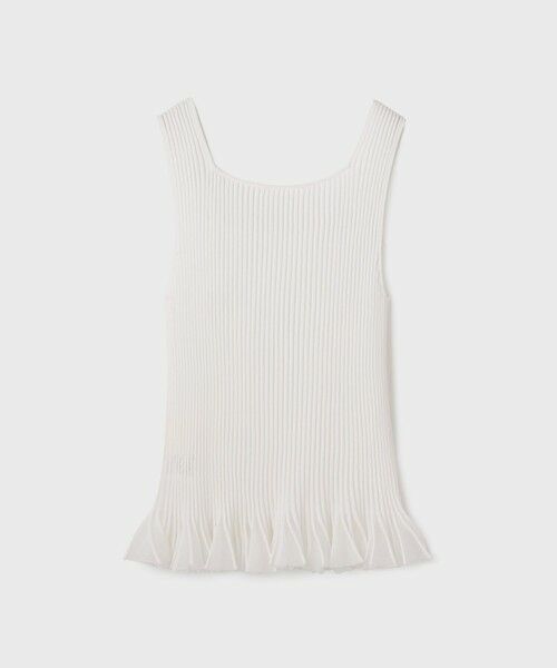 GRACE CONTINENTAL / グレースコンチネンタル その他トップス | シアーフリルニットトップ | 詳細7