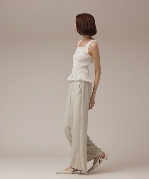 GRACE CONTINENTAL / グレースコンチネンタル その他トップス | シアーフリルニットトップ | 詳細2