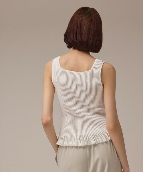 GRACE CONTINENTAL / グレースコンチネンタル その他トップス | シアーフリルニットトップ | 詳細5