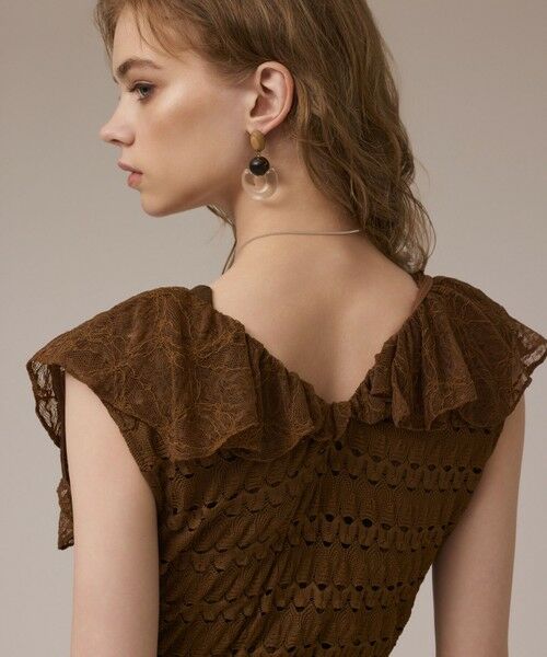 GRACE CONTINENTAL / グレースコンチネンタル カーディガン・ボレロ | レースロングカーディガン | 詳細7