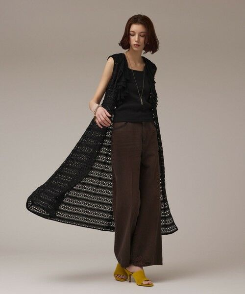 GRACE CONTINENTAL / グレースコンチネンタル カーディガン・ボレロ | レースロングカーディガン | 詳細15