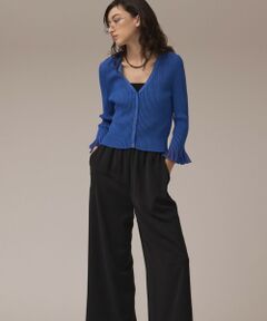 GRACE CONTINENTAL / グレースコンチネンタル カーディガン・ボレロ | シアーフリルニットカーディガン