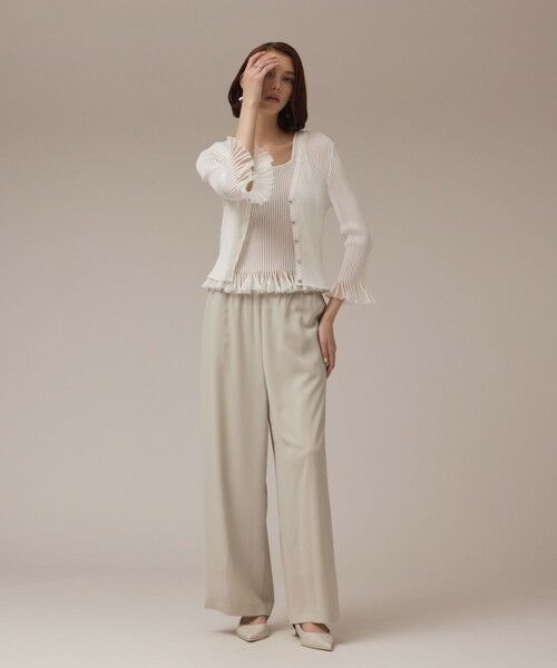 GRACE CONTINENTAL / グレースコンチネンタル カーディガン・ボレロ | シアーフリルニットカーディガン | 詳細7