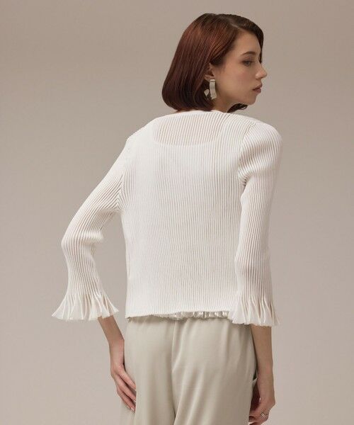 GRACE CONTINENTAL / グレースコンチネンタル カーディガン・ボレロ | シアーフリルニットカーディガン | 詳細2