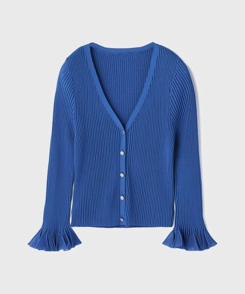 GRACE CONTINENTAL / グレースコンチネンタル カーディガン・ボレロ | シアーフリルニットカーディガン | 詳細15