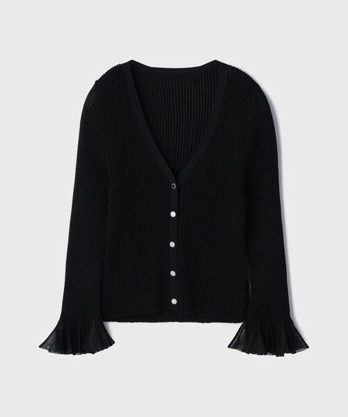 GRACE CONTINENTAL / グレースコンチネンタル カーディガン・ボレロ | シアーフリルニットカーディガン | 詳細20