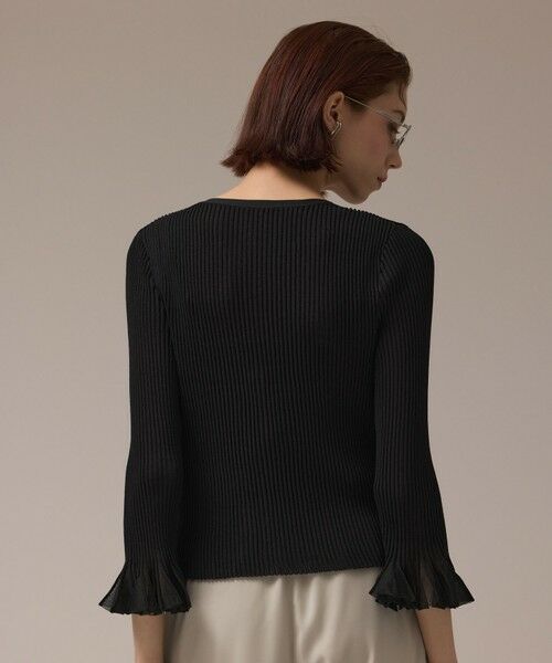 GRACE CONTINENTAL / グレースコンチネンタル カーディガン・ボレロ | シアーフリルニットカーディガン | 詳細18