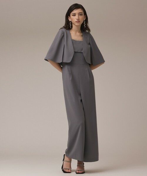 GRACE CONTINENTAL/グレースコンチネンタル ケープボレロ グレー 38