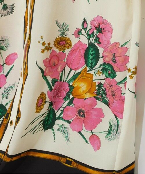 GRACE CONTINENTAL / グレースコンチネンタル ミニ丈・ひざ丈ワンピース | ボタニカルスカーフプリントワンピース | 詳細8