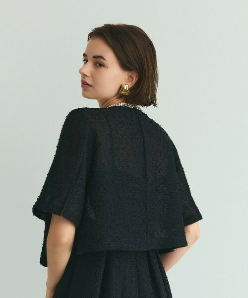 GRACE CONTINENTAL / グレースコンチネンタル ノーカラージャケット | メッシュツイードジャケット | 詳細8