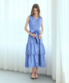 GRACE CONTINENTAL / グレースコンチネンタル ロング・マキシ丈ワンピース | カットワークembドレス