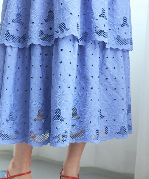 GRACE CONTINENTAL / グレースコンチネンタル ロング・マキシ丈ワンピース | カットワークembドレス | 詳細3