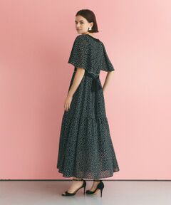 セール】 フラワーチュールプリントキャミワンピース （ロング