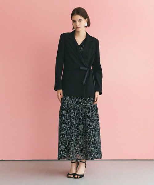 GRACE CONTINENTAL / グレースコンチネンタル ロング・マキシ丈ワンピース | ドットフレアスリーブマキシ | 詳細11