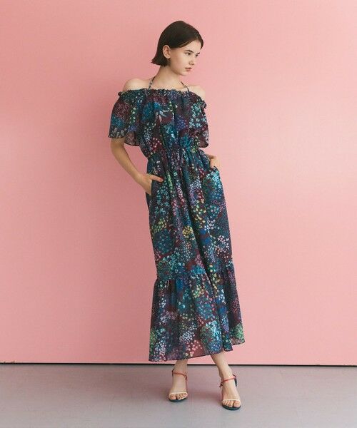 GRACE CONTINENTAL / グレースコンチネンタル ロング・マキシ丈ワンピース | ボタニカルプリントワンピース | 詳細4