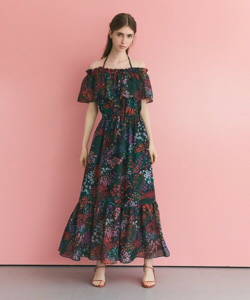 GRACE CONTINENTAL / グレースコンチネンタル ロング・マキシ丈ワンピース | ボタニカルプリントワンピース | 詳細12