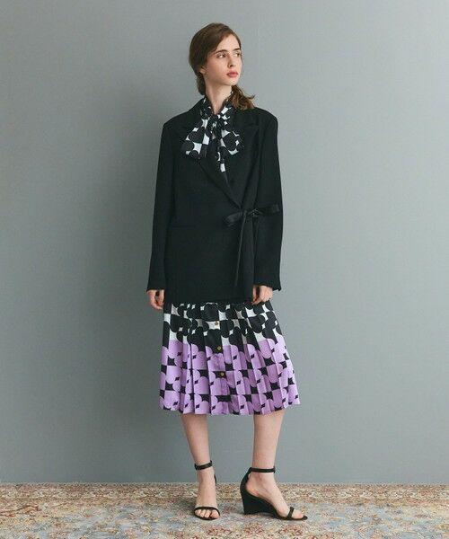 GRACE CONTINENTAL / グレースコンチネンタル ミニ丈・ひざ丈ワンピース | ハートラインボウタイワンピース | 詳細8