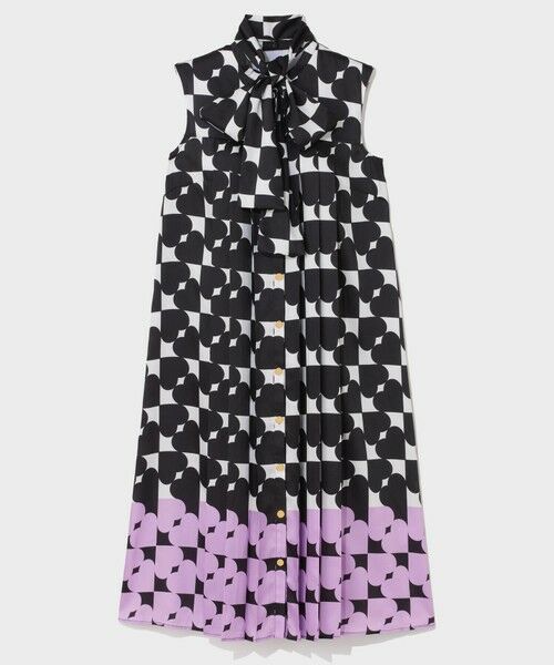 GRACE CONTINENTAL / グレースコンチネンタル ミニ丈・ひざ丈ワンピース | ハートラインボウタイワンピース | 詳細9