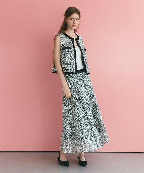 GRACE CONTINENTAL / グレースコンチネンタル ドレス | フェザーembドレス | 詳細1