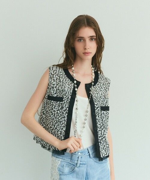 GRACE CONTINENTAL / グレースコンチネンタル ドレス | フェザーembドレス | 詳細7