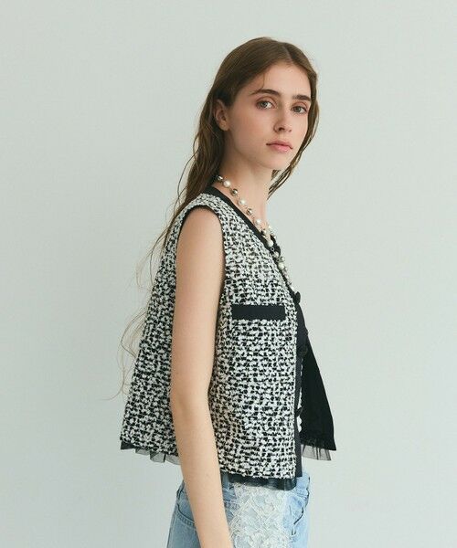 GRACE CONTINENTAL / グレースコンチネンタル ドレス | フェザーembドレス | 詳細8