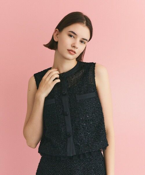 GRACE CONTINENTAL / グレースコンチネンタル ドレス | フェザーembドレス | 詳細19