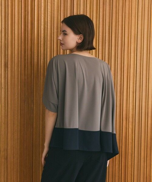 GRACE CONTINENTAL / グレースコンチネンタル カットソー | バイカラーアシメトップ | 詳細2