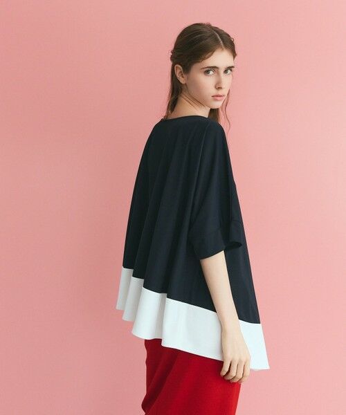 GRACE CONTINENTAL / グレースコンチネンタル カットソー | バイカラーアシメトップ | 詳細8