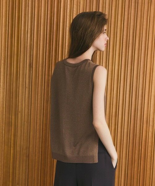 GRACE CONTINENTAL / グレースコンチネンタル その他トップス | ラメジャガードノースリーブ | 詳細2