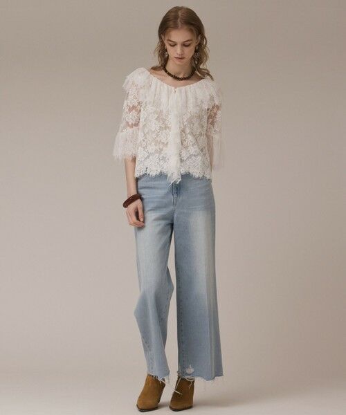 GRACE CONTINENTAL / グレースコンチネンタル デニムパンツ | バギーデニムパンツ | 詳細1