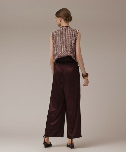 GRACE CONTINENTAL / グレースコンチネンタル その他パンツ | トリアセサテンワイドパンツ | 詳細3