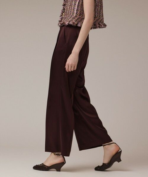 GRACE CONTINENTAL / グレースコンチネンタル その他パンツ | トリアセサテンワイドパンツ | 詳細4