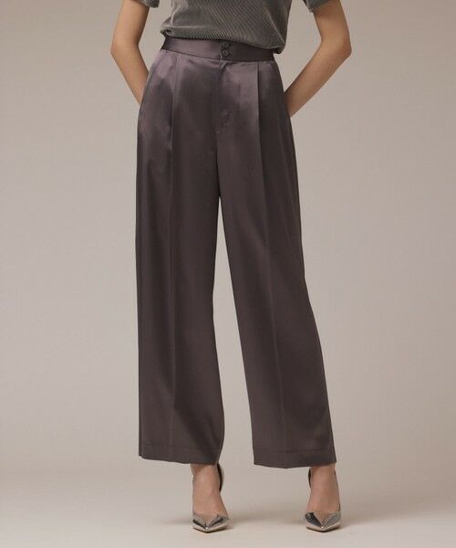 GRACE CONTINENTAL / グレースコンチネンタル その他パンツ | トリアセサテンワイドパンツ | 詳細9