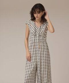 GRACE CONTINENTAL / グレースコンチネンタル サロペット・オールインワン | ホースプリントサロペット