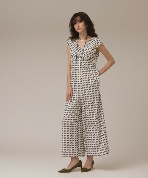 GRACE CONTINENTAL / グレースコンチネンタル サロペット・オールインワン | ホースプリントサロペット | 詳細1