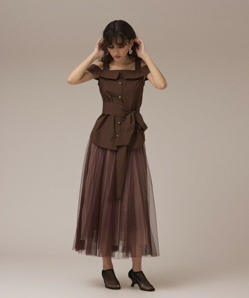 GRACE CONTINENTAL / グレースコンチネンタル ロング・マキシ丈スカート | チュールリバーシブルスカート | 詳細14