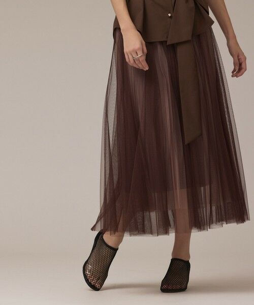 GRACE CONTINENTAL / グレースコンチネンタル ロング・マキシ丈スカート | チュールリバーシブルスカート | 詳細17