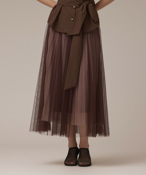 GRACE CONTINENTAL / グレースコンチネンタル ロング・マキシ丈スカート | チュールリバーシブルスカート | 詳細19
