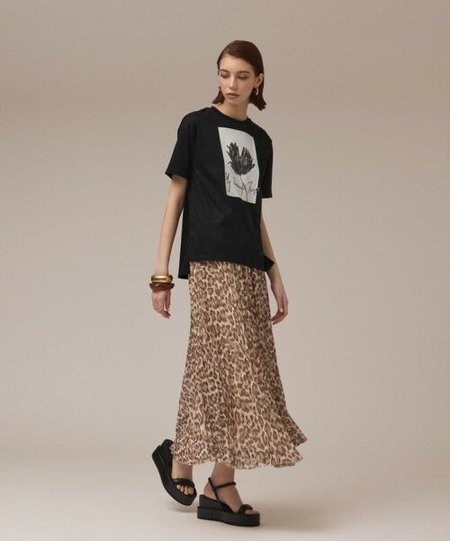 GRACE CONTINENTAL / グレースコンチネンタル ロング・マキシ丈スカート | ヒョウ柄ロングプリーツスカート | 詳細1