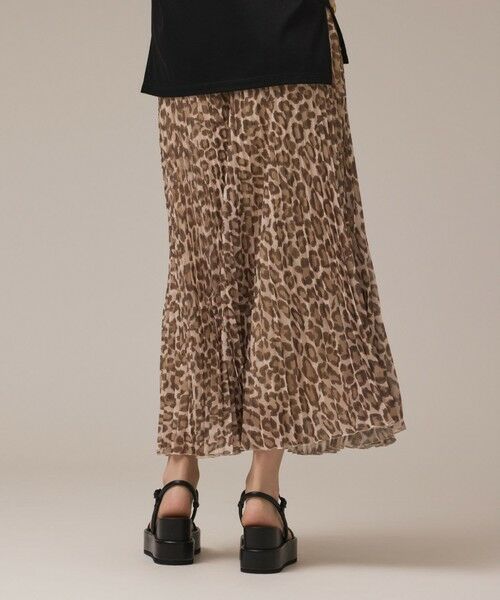 GRACE CONTINENTAL / グレースコンチネンタル ロング・マキシ丈スカート | ヒョウ柄ロングプリーツスカート | 詳細4